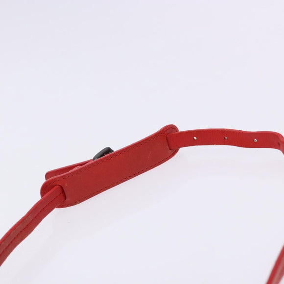 BOTTEGA VENETA INTRECCIATO Shoulder Bag Leather Red Auth ep10760