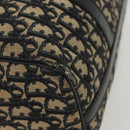 Christian Dior Trotter Canvas Boston Bag Navy Silver Auth ep10763-9