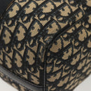 Christian Dior Trotter Canvas Boston Bag Navy Silver Auth ep10763-17