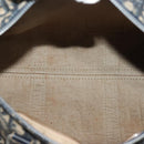 Christian Dior Trotter Canvas Boston Bag Navy Silver Auth ep10763-11