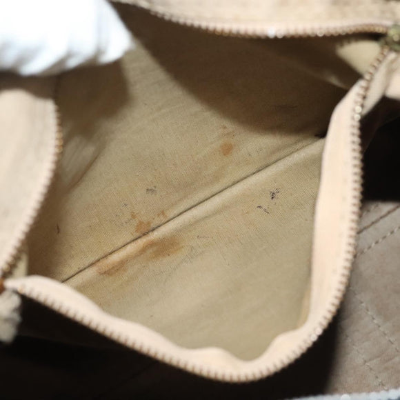 Christian Dior Trotter Canvas Boston Bag Navy Silver Auth ep10763