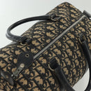 Christian Dior Trotter Canvas Boston Bag Navy Silver Auth ep10763-7