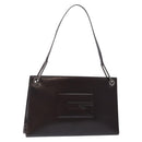 GUCCI Shoulder Bag Patent leather Brown Silver 001 3034 1705 Auth ep10769-1