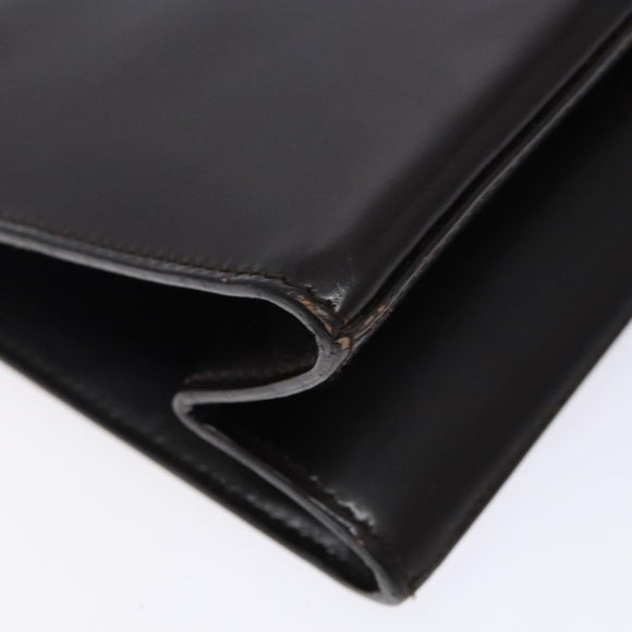 GUCCI Shoulder Bag Patent leather Brown Silver 001 3034 1705 Auth ep10769