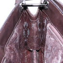 GUCCI Shoulder Bag Patent leather Brown Silver 001 3034 1705 Auth ep10769-18