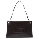 GUCCI Shoulder Bag Patent leather Brown Silver 001 3034 1705 Auth ep10769-2