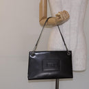 GUCCI Shoulder Bag Patent leather Brown Silver 001 3034 1705 Auth ep10769-21