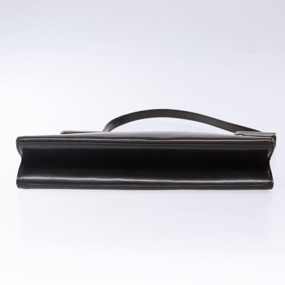 GUCCI Shoulder Bag Patent leather Brown Silver 001 3034 1705 Auth ep10769