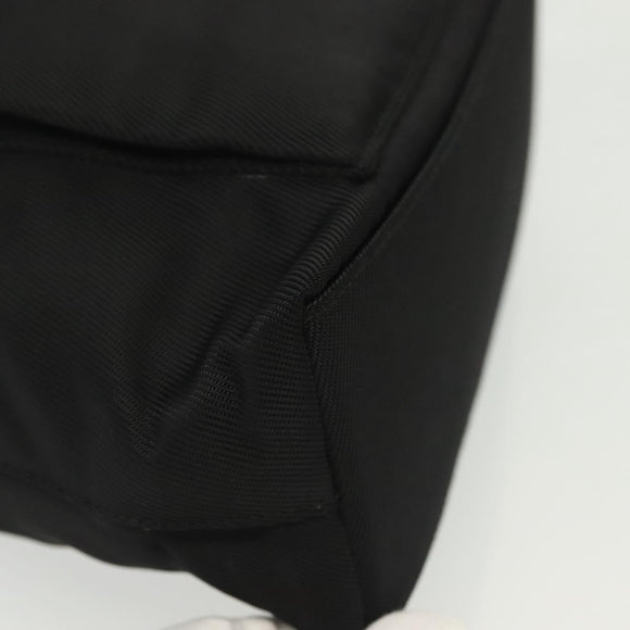 GUCCI Bamboo Hand Bag Nylon 2way Black Silver 000 2265 0581 Auth ep10773