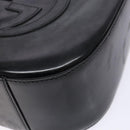 GUCCI Shoulder Bag Patent leather Black Silver 007 2046 0250 Auth ep10775-8