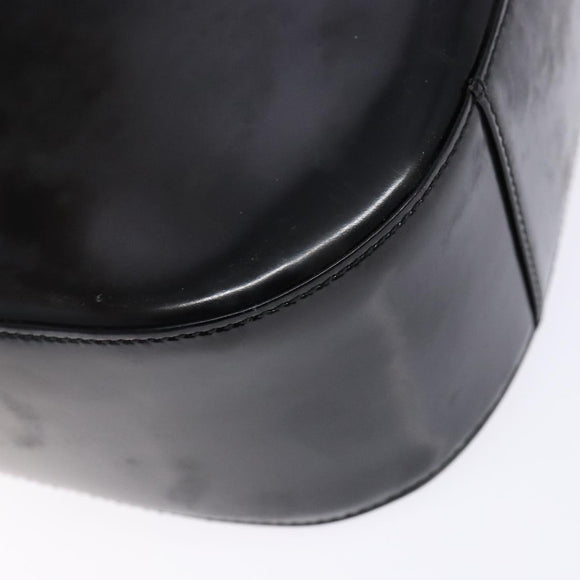 GUCCI Shoulder Bag Patent leather Black Silver 007 2046 0250 Auth ep10775