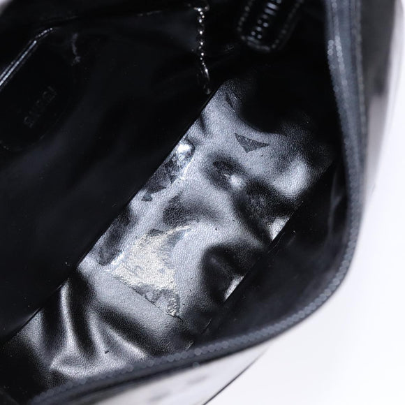 GUCCI Shoulder Bag Patent leather Black Silver 007 2046 0250 Auth ep10775