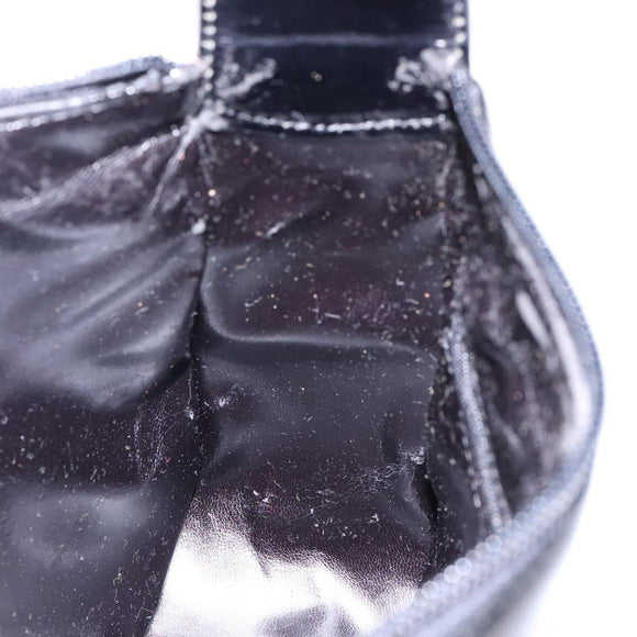 GUCCI Shoulder Bag Patent leather Black Silver 007 2046 0250 Auth ep10775