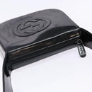 GUCCI Shoulder Bag Patent leather Black Silver 007 2046 0250 Auth ep10775-6