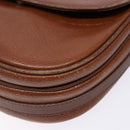 Burberrys Shoulder Bag Leather Brown Gold Auth ep10776-9