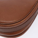 Burberrys Shoulder Bag Leather Brown Gold Auth ep10776-15