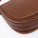 Burberrys Shoulder Bag Leather Brown Gold Auth ep10776-16