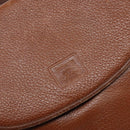 Burberrys Shoulder Bag Leather Brown Gold Auth ep10776-17