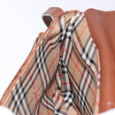 Burberrys Shoulder Bag Leather Brown Gold Auth ep10776-19