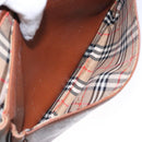 Burberrys Shoulder Bag Leather Brown Gold Auth ep10776-20