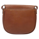 Burberrys Shoulder Bag Leather Brown Gold Auth ep10776-2