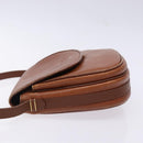 Burberrys Shoulder Bag Leather Brown Gold Auth ep10776-4