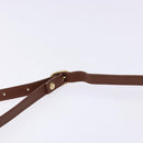 Burberrys Shoulder Bag Leather Brown Gold Auth ep10776-8