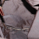 FENDI Zucca Canvas Boston Bag Black Brown Auth ep10777-19