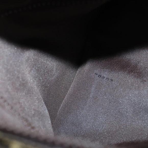 FENDI Zucca Canvas Boston Bag Black Brown Auth ep10777