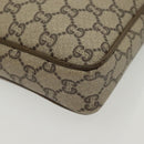 GUCCI GG Plus Supreme Clutch Bag PVC Beige Gold Auth ep10780-14
