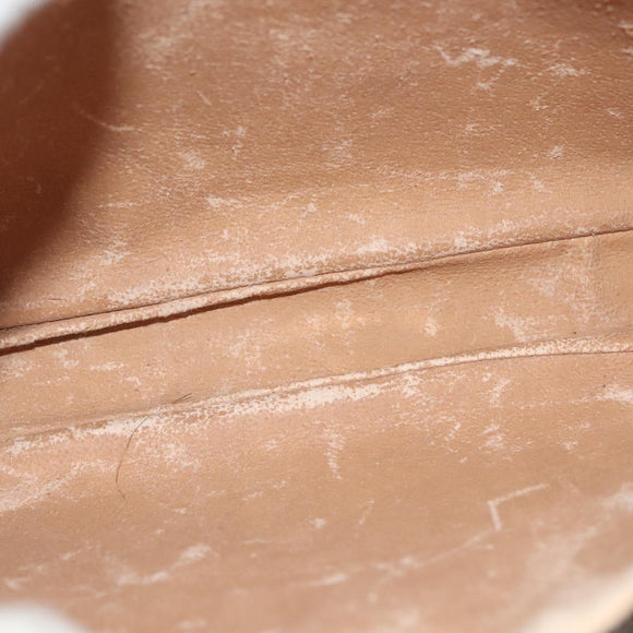 GUCCI GG Plus Supreme Clutch Bag PVC Beige Gold Auth ep10780