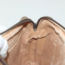 GUCCI GG Plus Supreme Clutch Bag PVC Beige Gold Auth ep10780-20