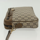 GUCCI GG Plus Supreme Clutch Bag PVC Beige Gold Auth ep10780-4
