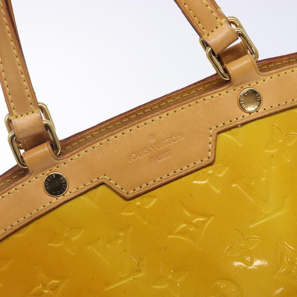 LOUIS VUITTON Monogram Vernis Blair MM Bag 2way Beige Poodle M91755 Auth ep10787