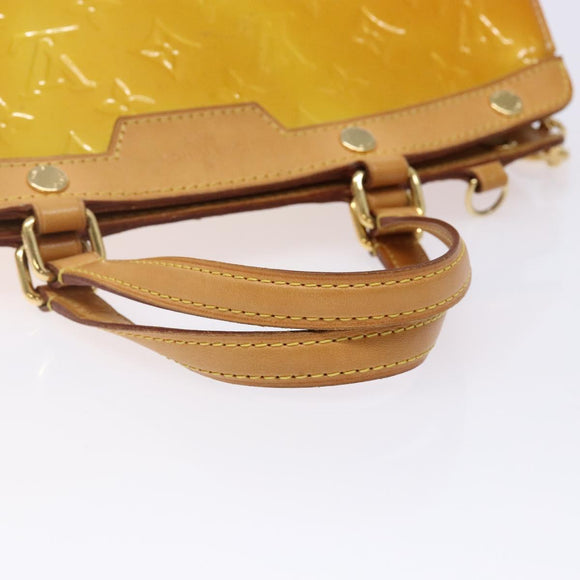 LOUIS VUITTON Monogram Vernis Blair MM Bag 2way Beige Poodle M91755 Auth ep10787