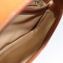 CELINE Macadam Canvas Shoulder Bag PVC Beige Gold Auth ep10790-19