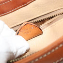 CELINE Macadam Canvas Shoulder Bag PVC Beige Gold Auth ep10790-12