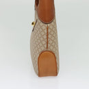 CELINE Macadam Canvas Shoulder Bag PVC Beige Gold Auth ep10790-4