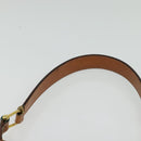 CELINE Macadam Canvas Shoulder Bag PVC Beige Gold Auth ep10790-8