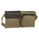 GUCCI Waist bag Canvas Beige Silver 28566 Auth ep10792-1
