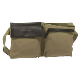 GUCCI Waist bag Canvas Beige Silver 28566 Auth ep10792