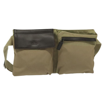 GUCCI Waist bag Canvas Beige Silver 28566 Auth ep10792