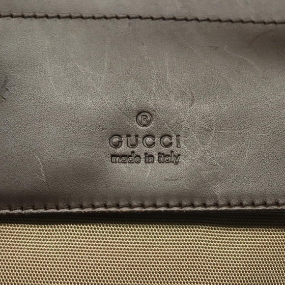 GUCCI Waist bag Canvas Beige Silver 28566 Auth ep10792