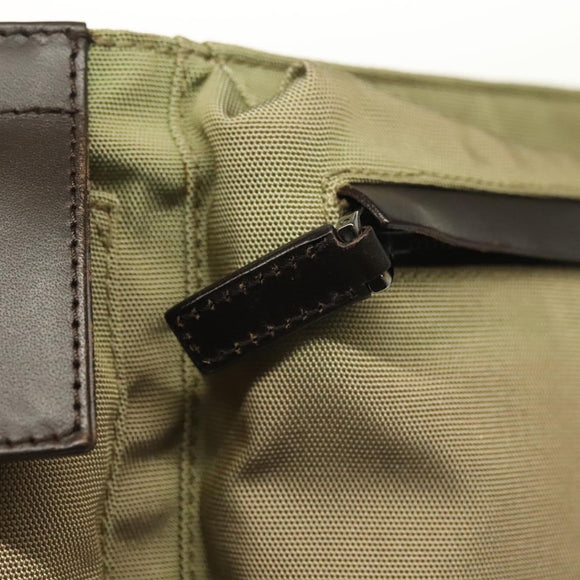 GUCCI Waist bag Canvas Beige Silver 28566 Auth ep10792