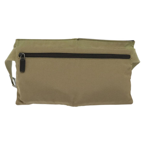 GUCCI Waist bag Canvas Beige Silver 28566 Auth ep10792