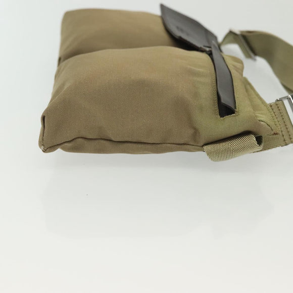 GUCCI Waist bag Canvas Beige Silver 28566 Auth ep10792