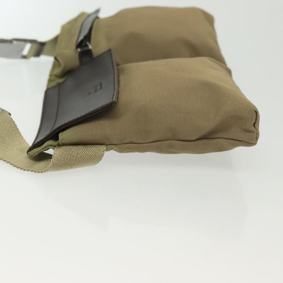 GUCCI Waist bag Canvas Beige Silver 28566 Auth ep10792