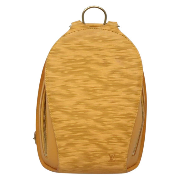 LOUIS VUITTON Epi Mabillon Backpack Yellow M52239 LV Auth ep10799