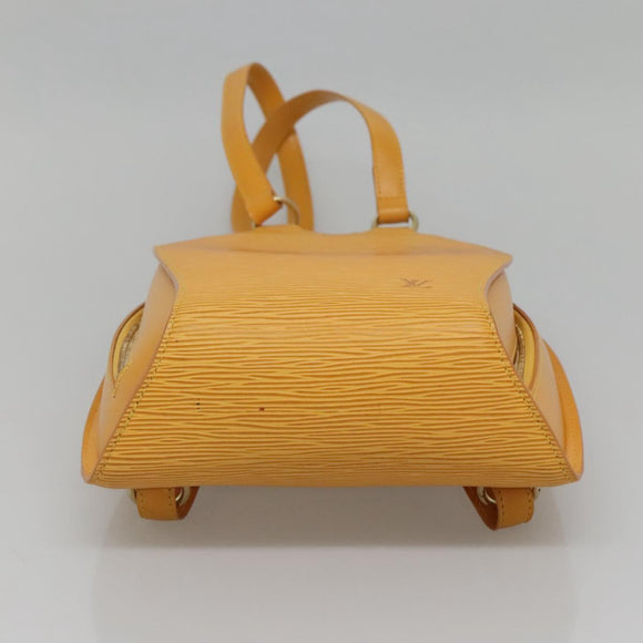 LOUIS VUITTON Epi Mabillon Backpack Yellow M52239 LV Auth ep10799