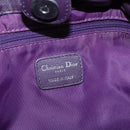 Christian Dior Canage Tote Bag Nylon Purple Silver Auth ep10801-17